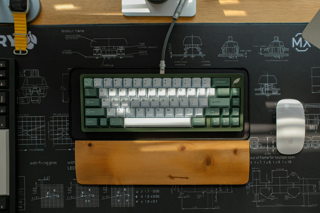 Tapis de souris ergonomique avec repose-poignet pour prévenir tendinite et canal carpien