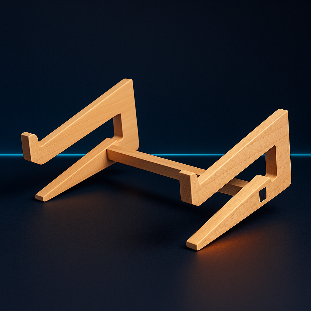 Série WOODEN • Support PC Portable Bois